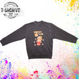 Felpa bambina pan di zenzero e stelline( si può personalizzare con il nome del tuo bambino)